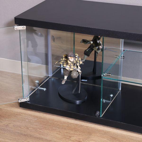 ガラスコレクションTVボード BK ブラック 組立品_4