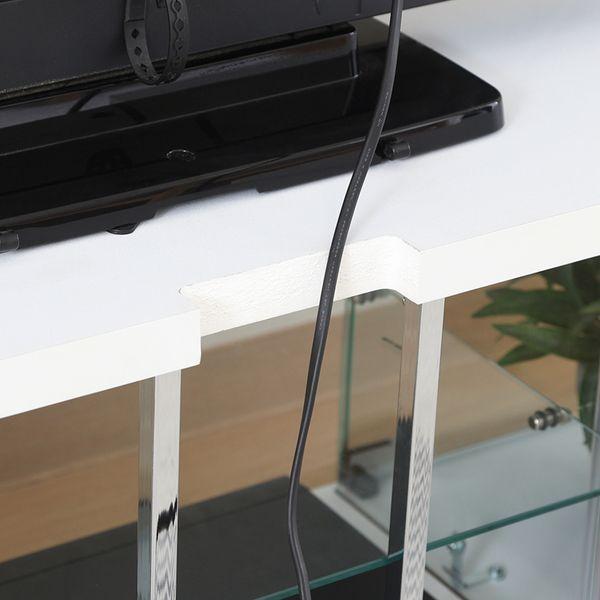 ガラスコレクションTVボード WH ホワイト 組立品_5