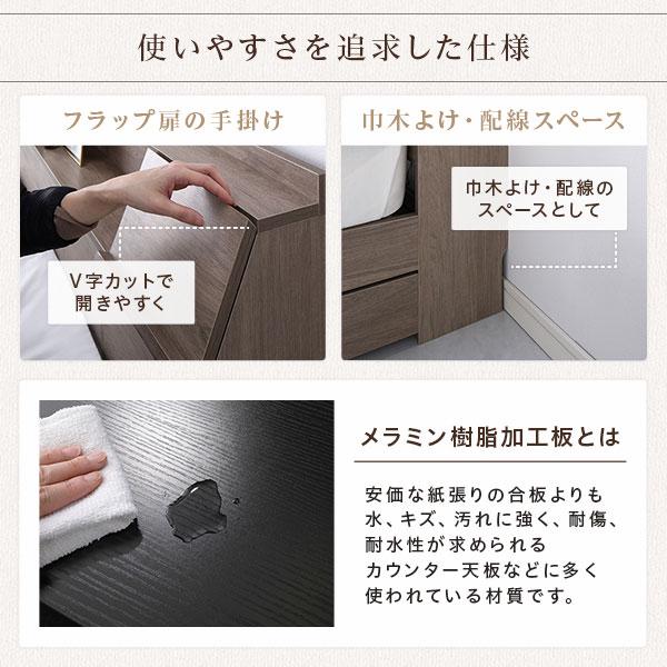 ベッド ダブル 3ゾーンポケットコイルマットレス付 グレージュ 収納 コンセント 宮付_12
