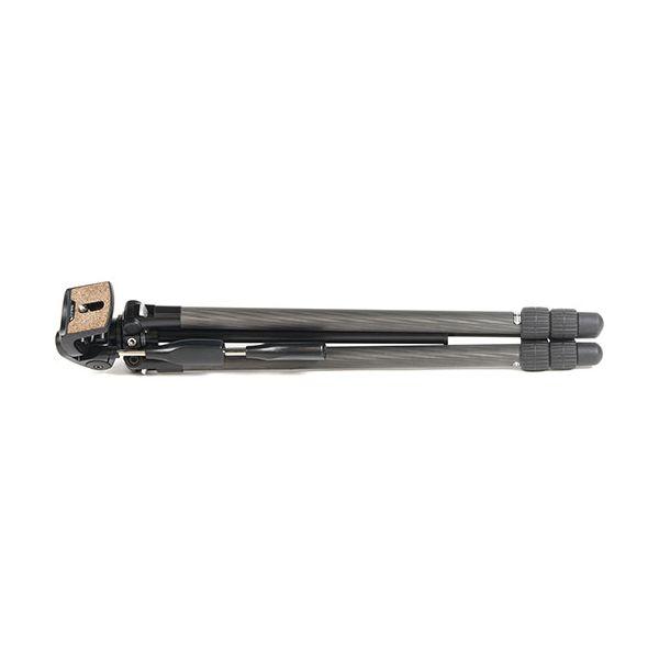 スリック SLIK ライトカーボン E83 II カーボン式・パイプ径28mmの中型タイプの3段三脚 ハライチロック式開脚機構 KEN09403の画像