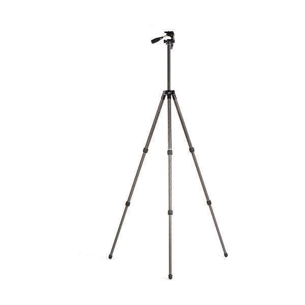 スリック SLIK ライトカーボン E83 II カーボン式・パイプ径28mmの中型タイプの3段三脚 ハライチロック式開脚機構 KEN09403の画像