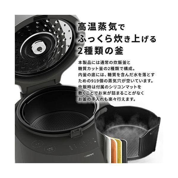 SOUYI JAPAN 糖質カット炊飯器 かんたん糖質制限 通常の炊飯釜と糖質