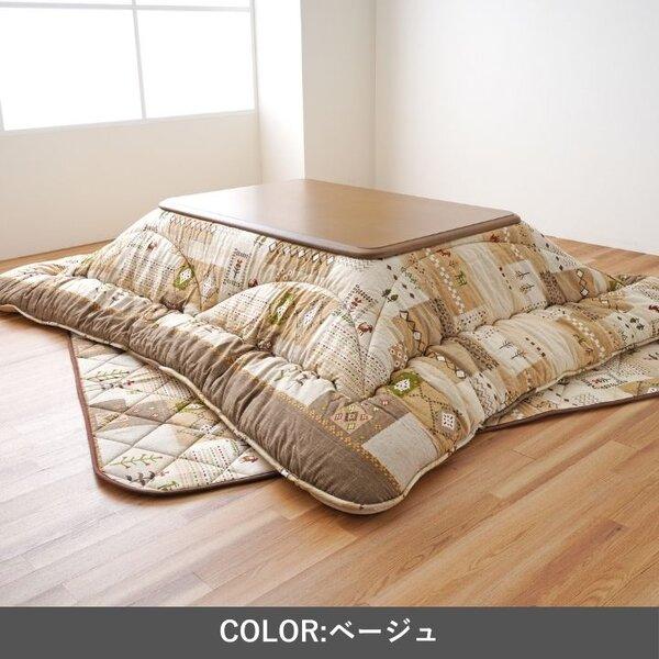 こたつ布団 厚掛 セット アムル BE ベージュ 約205×205cmの画像