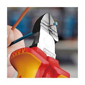 KNIPEX クニペックス 1000V絶縁穴付ニッパー サイズ84×28×160mm パック