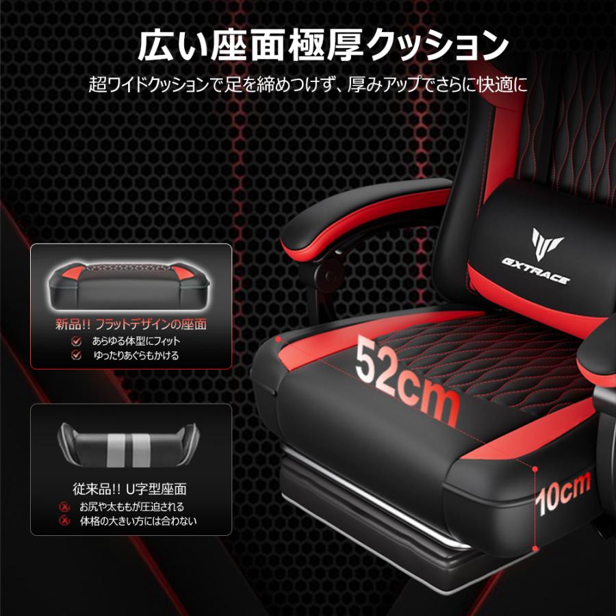 新品未使用】ゲーミングチェア 座面フラットタイプ 連動式アームレスト