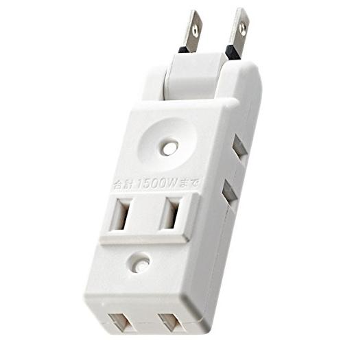 エレコム 電源タップ コンパクト 超薄型設計 4個口 ホワイト AVT-M01-24WH | 