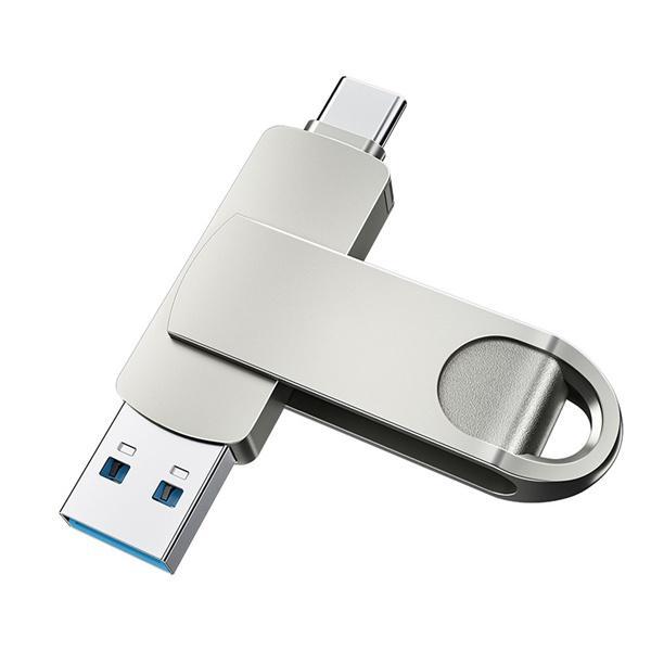 USBメモリー 容量64GB USB3.0 2in1 スマホ タブレット PC フラッシュドライブ iPhone Android Type-c｜kstshops｜03
