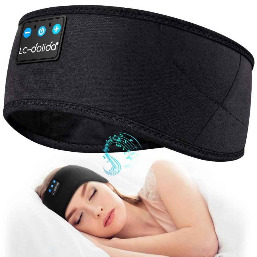 LCdolida Sleep Headphones Bluetooth Headband Cozy Band Wireless