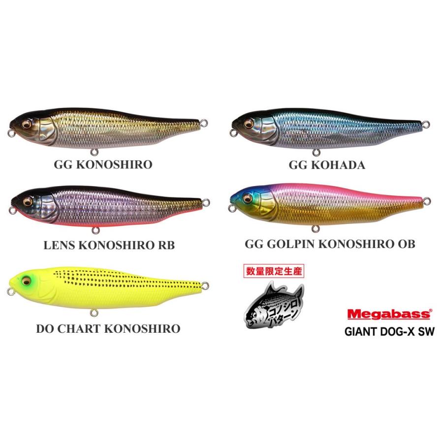 メガバス ジャイアントドッグX-SW Megabass GIANT DOG-X SW｜kt-gigaweb