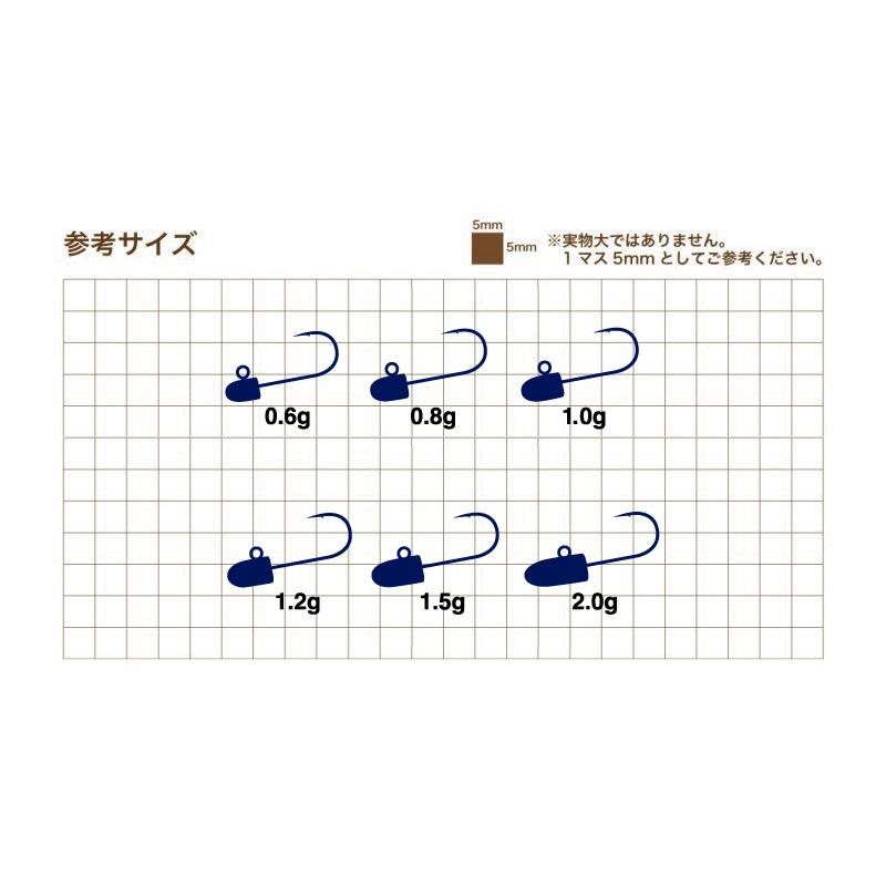 ジャングルジム ジャコヘッドTGミクロ 0.6g J312 JUNGLEGYM JACO HEAD TG｜kt-gigaweb｜03