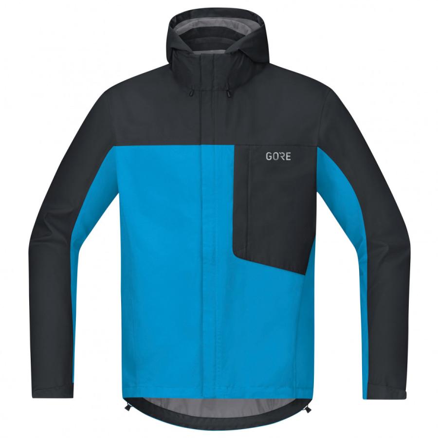 C3 Gore Tex Paclite Hooded Jacket Dynamic Cyan Black ゴアテックス パックライト フーディッド ジャケット Gore Wear ゴアウェア グッドオープンエアズ マイクス 通販 Paypayモール