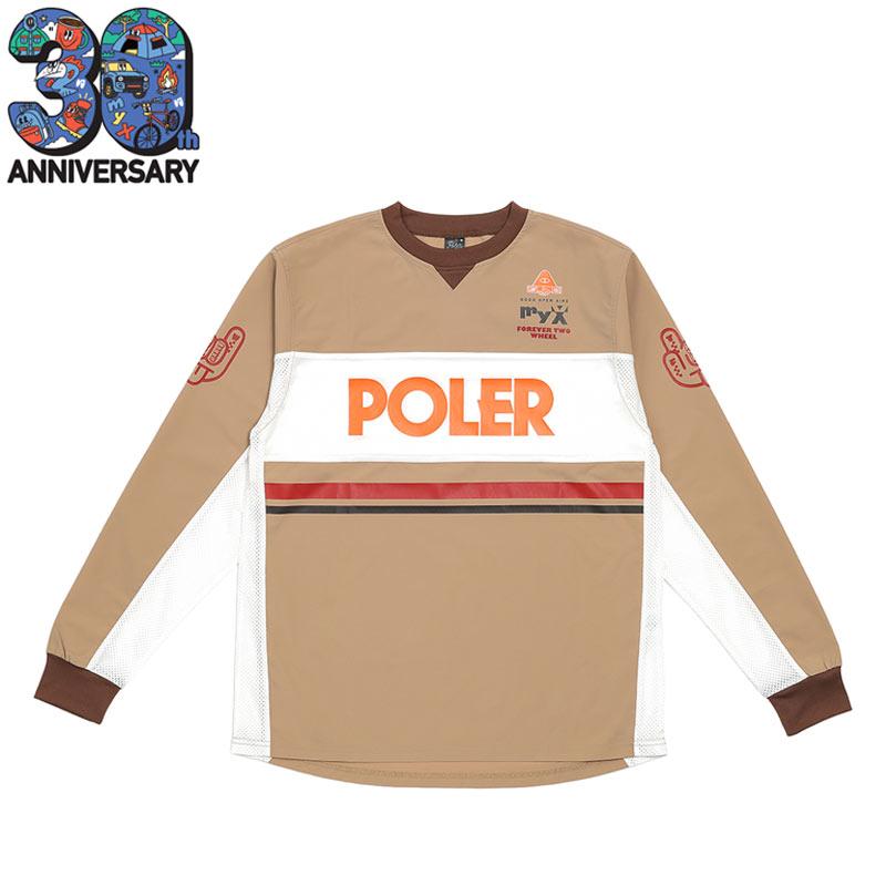 POLER x myX 自転車用ジャージ TECH MOTO JERSEY 30th LTD（BLUE MESH