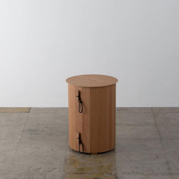 IKIKI ゴミ箱 フォルダブルコードビン オーク Foldable Cord Bin Oak