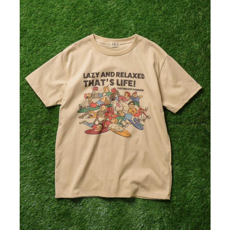 テス  Tシャツ  TES ALL STAR "LAZY AND RELAXED" T-SHIRT  23574333  メンズ  TES｜kt-gigaweb｜05