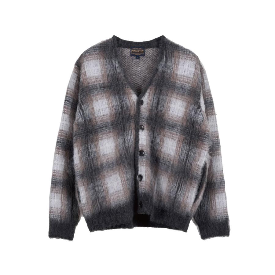 PENDLETON（ペンドルトン） カーディガン モヘア混シャギーチェック