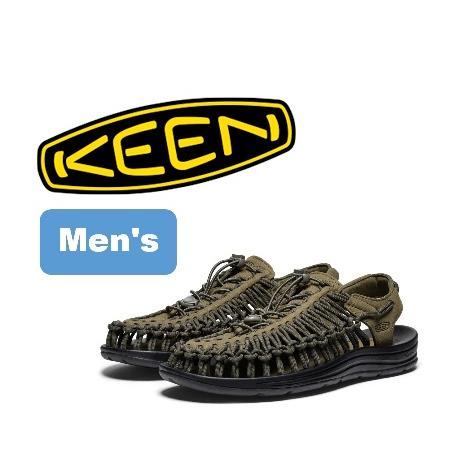 9295円 ショップ キーン ユニーク メンズ Dark Olive Black Keen アウトドア サンダル