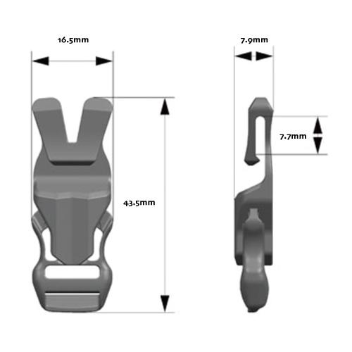 ゴッサマーギア  GOSSAMER GEAR  WOOJIN STERNUM STRAP BUNNY CLIP SET 10mm｜kt-gigaweb｜03