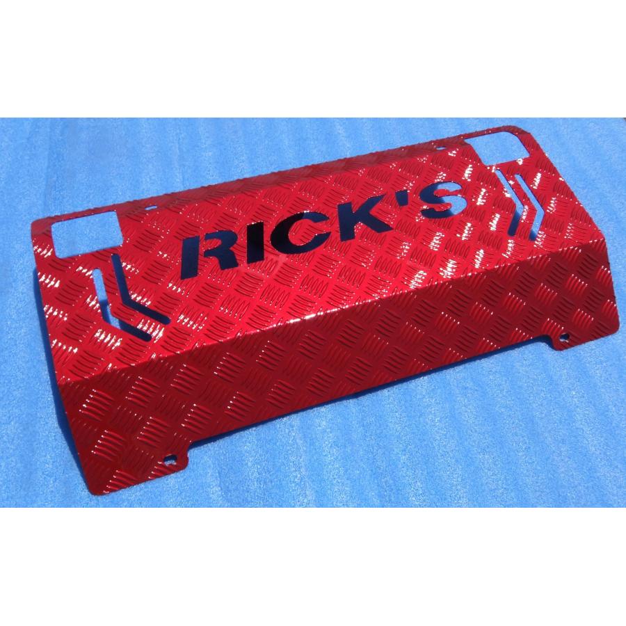 RICK'S スキッドプレート アルミ製 (レッドメタリック) ウレタン RICK'S スキッドプレート アルミ製 (レッドメタリック) ウレタン