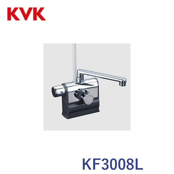 KF3008L KVK デッキ形サーモスタット式シャワー 左ハンドル仕様 190mmパイプ KF3008L KVK デッキ形サーモスタット式シャワー 左ハンドル仕様 190mmパイプ