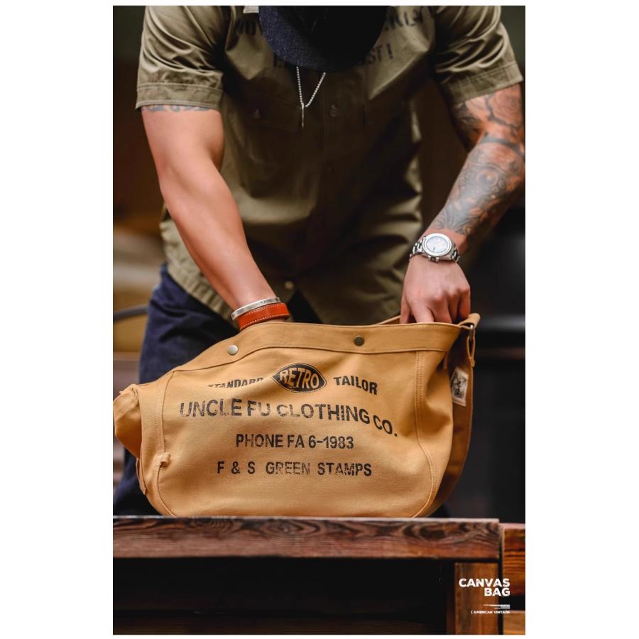 ヴィンテージ風　メッセンジャーバッグ ミリタリー 61gjmwvR7zL._UF350,350_QL80_.jpg