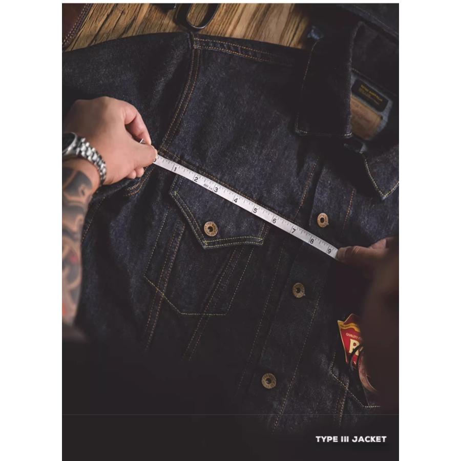 TYPE 3 デニムジャケット 復刻 ヴィンテージ Gジャン メンズ 14.8oz