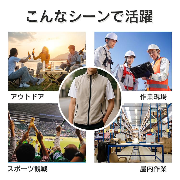 空調作業服 空調ベスト 空調ウェア ファン付きベスト 作業着 作業服