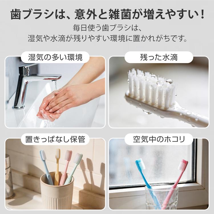 歯ブラシ除菌器 歯ブラシ 除菌 ホルダー UVC 紫外線 歯ブラシホルダー