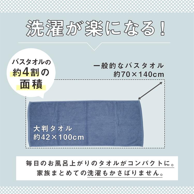 タオル バスタオル 大判タオル 2枚セット 吸水 速乾 コットン 綿100