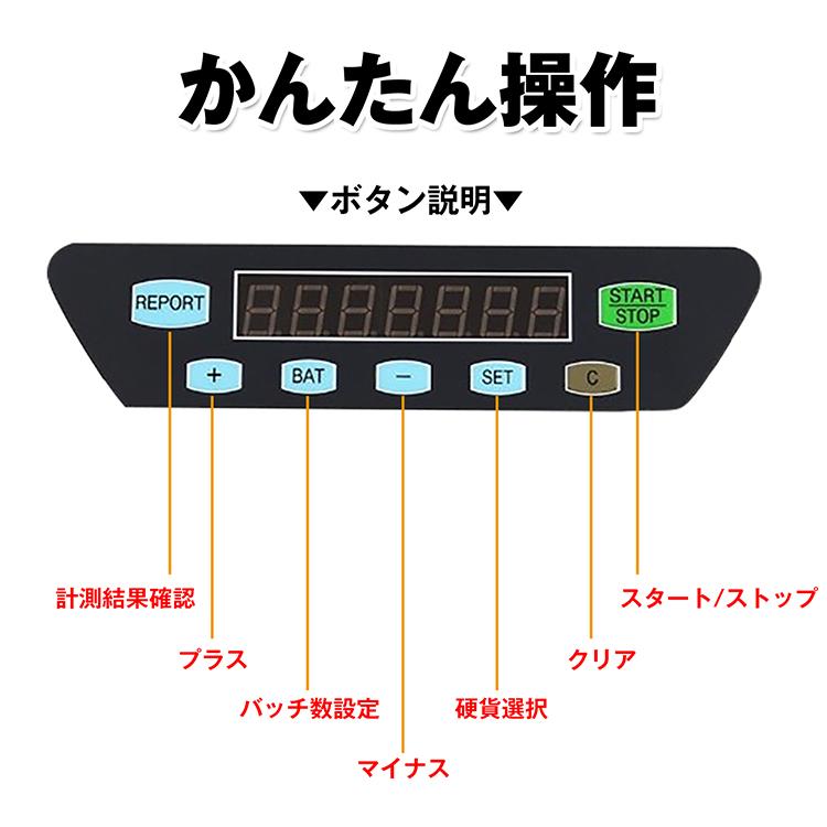 コインカウンター 自動 硬貨 小銭数える 計数機 電動 高速 コインカウンター 自動 硬貨 小銭数える 計数機 電動 高速
