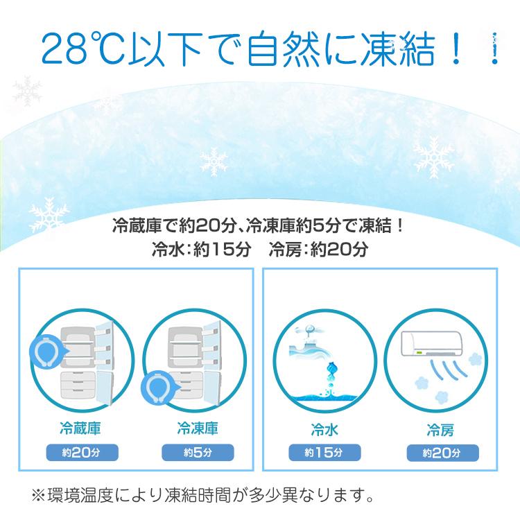 ＼在庫限り1点580円／ ネッククーラー アイスネックリング フロスティリング 爽快リング ひんやり ネックリング アイス 子供 リング 熱中症 冷感 28℃｜kt-zkshop｜08