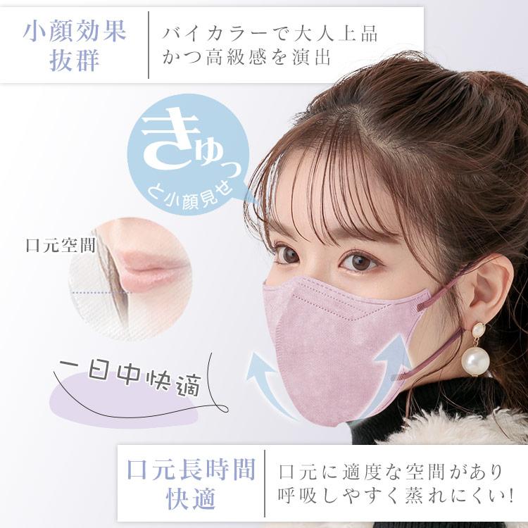 マスク 3D 立体 3D立体マスク 小顔マスク 20枚 バイカラー 男女 マスク 3D 立体 3D立体マスク 小顔マスク 20枚 バイカラー 男女