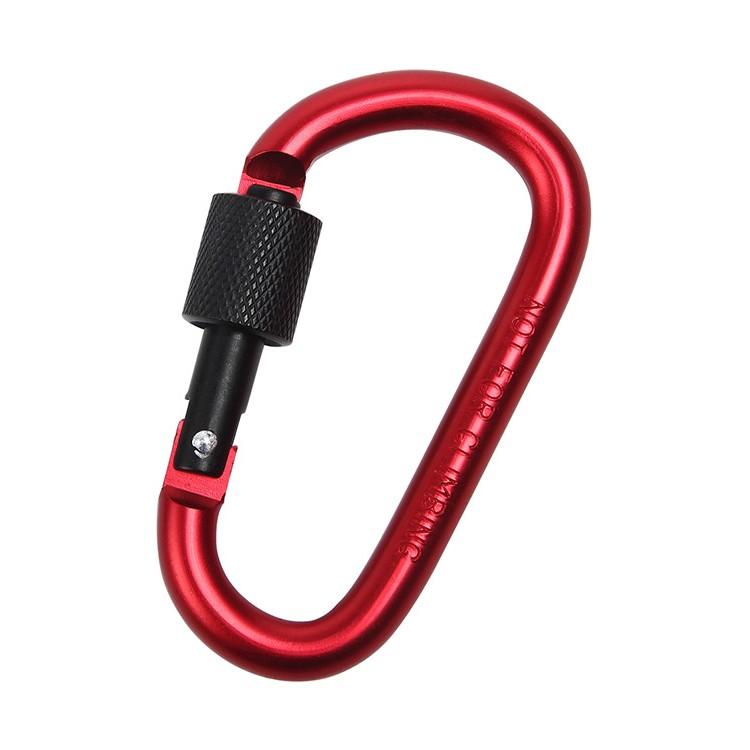 カラビナ ネジロック機能付きカラビナ アルミ製 強化 おしゃれ 4個