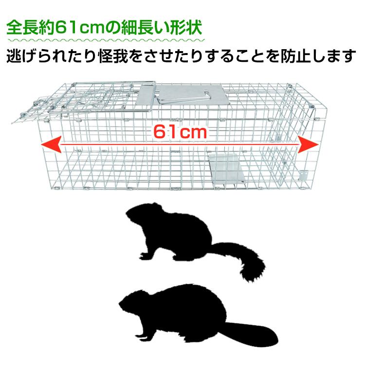 捕獲器 踏み板式 Sサイズ 折りたたみ 全長62cm アニマル 捕獲器 踏み板式 Sサイズ 折りたたみ 全長62cm アニマル