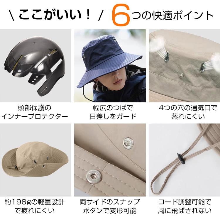 ヘルメット ハット型 自転車 ヘルメット帽子型 あご紐 軽量 登山 防災 キャンプ CE認証済 通気性 頭部保護 怪我防止 大人 UV対策 多機能 アウトドア 通勤 作業｜kt-zkshop｜06