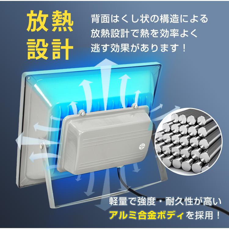 投光器 LED 投光灯 ライト ランタン 高輝度 2個セット 4000lm 50w 防水