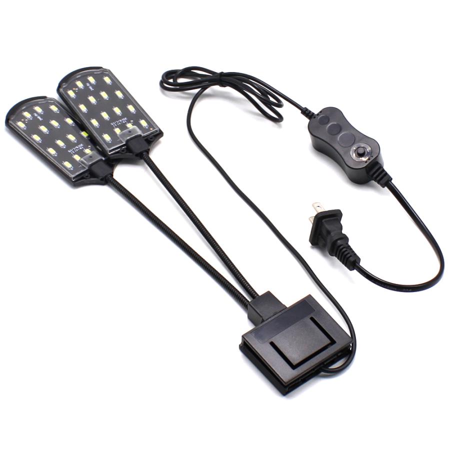 即日発送 Led 水槽照明 アクアリウムライト 水槽ライト デュアルヘッド フレキシブルアーム 熱帯魚 水草 植物育成 高さ 角度調節 cm 60cm 送料無料 Cca 177 60 Wellvie 通販 Yahoo ショッピング