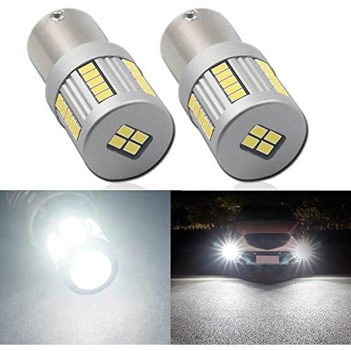 Eluseastar S25 BAZ15D P21/4W LED Bulbs White 6000K Built in Resistor