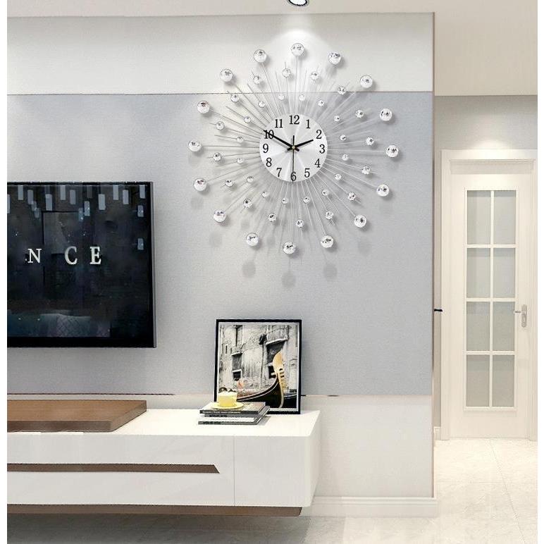 壁掛け時計 キラキラ ウォール クロック 静音 時計 ステンレス キラキラ 北欧風 ヨーロッパ インテリア おしゃれ ウォール時計50cm 50cm Ktlife 067 Ktlife 通販 Yahoo ショッピング
