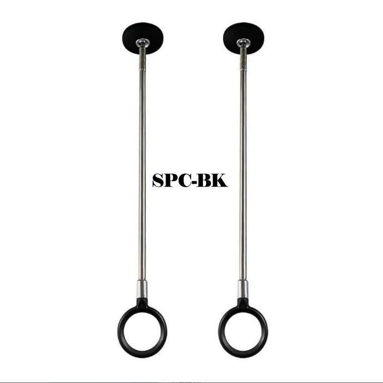 室内物干し 川口技研 QL-23-BK + SPC-BK ブラック 3本セット 天井吊り 省スペース ロングタイプの画像