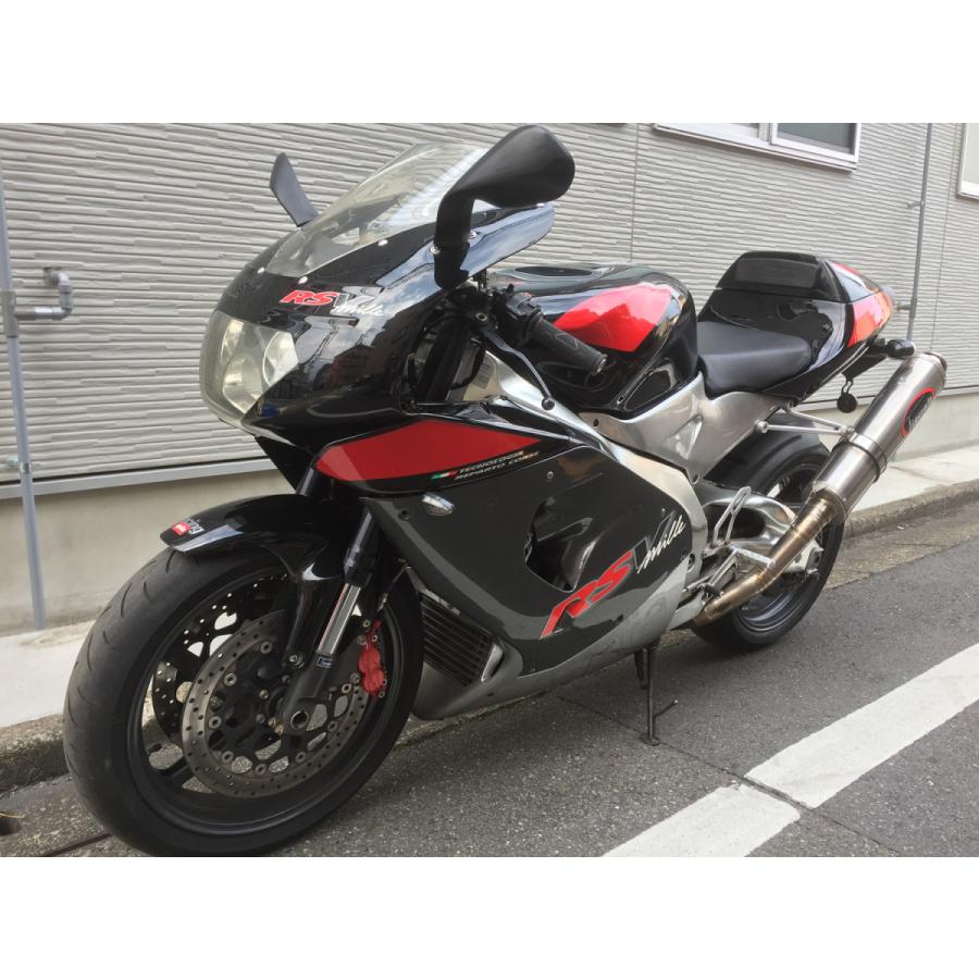 アプリリア RSV1000ミレR 黒 格安提供車 半額配送キャンペーン クランキング未確認 限定価格 現状渡し諸経費￥0- 横浜 P-Yard アプリリア RSV1000 ミレ R 純正タイプミラー 左右セット Aprilia RS50