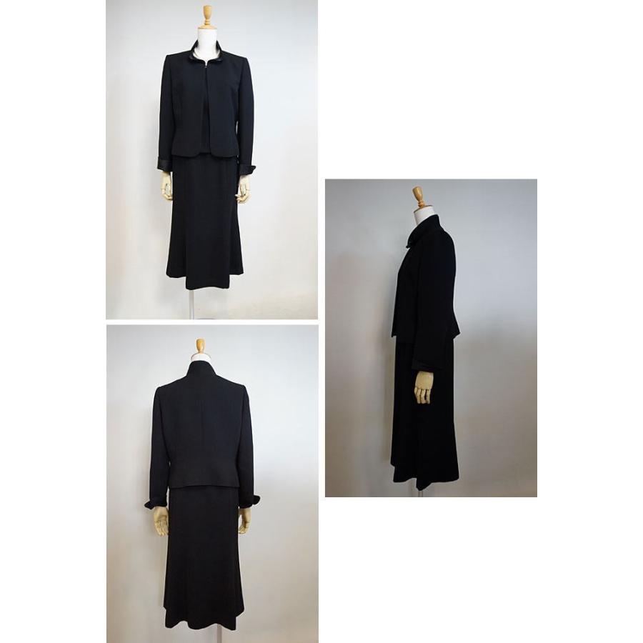 クレール　シャロンR1-55191◆ジャケット・ワンピースのセット【礼服・喪服】【卒業式・卒園式・入学式・謝恩会】ブラックフォーマル　アンサンブル7号〜15号の画像