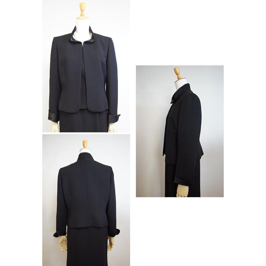 クレール　シャロンR1-55191◆ジャケット・ワンピースのセット【礼服・喪服】【卒業式・卒園式・入学式・謝恩会】ブラックフォーマル　アンサンブル7号〜15号の画像