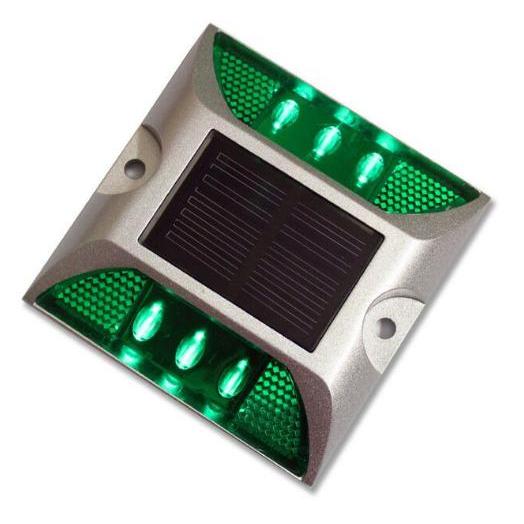 ソーラー LED ライト 充電 道路鋲 点滅 常時点灯 太陽光 4個