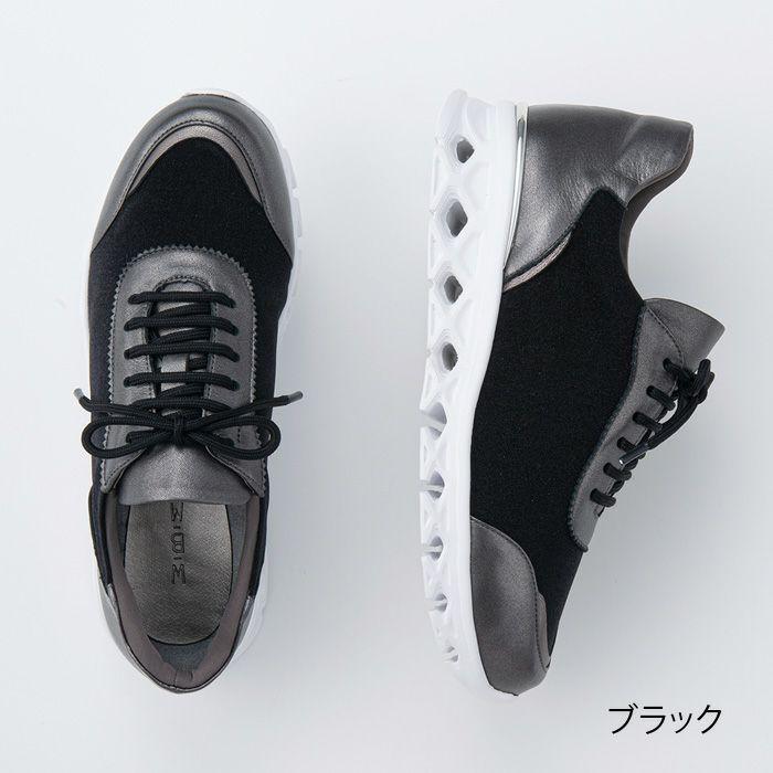 M.&KYOKO レースアップスニーカー 4E W-B-M100633【送料無料