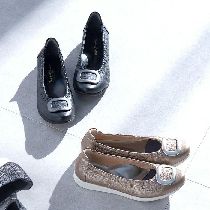 ミスキョウコ バックルバレエシューズ パンプス 日本製 Miss Kyouko