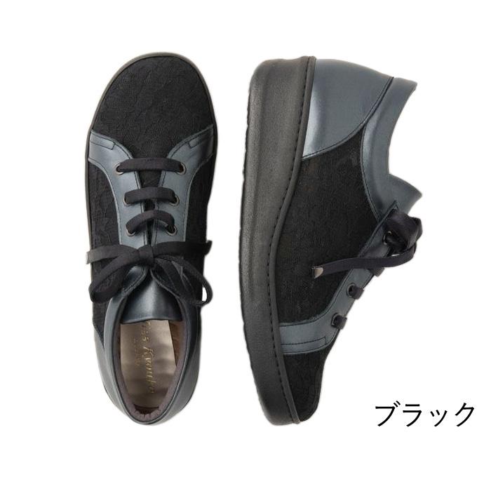 M.&KYOKO ミスキョウコ 4E フラワーレースオパンケスニーカー M.&KYOKO ミスキョウコ 4E フラワーレースオパンケスニーカー