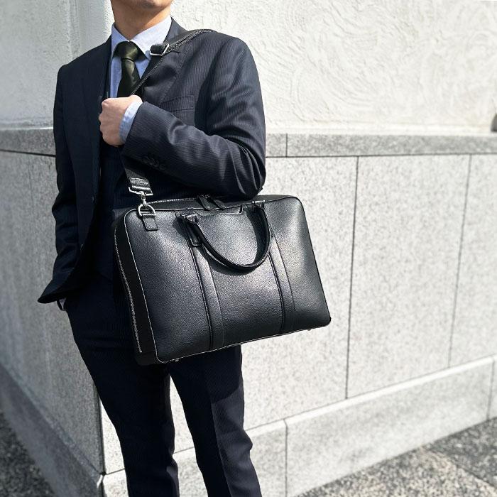 牛革 レザー ブリーフケース ビジネスバッグ 26713 【送料無料 SALE】 bag 鞄 かばん メンズ B4サイズ対応 タブレット収納 横 横型 ビジネス カジュアル 2WAY | HAMILTON Grandeur | 02