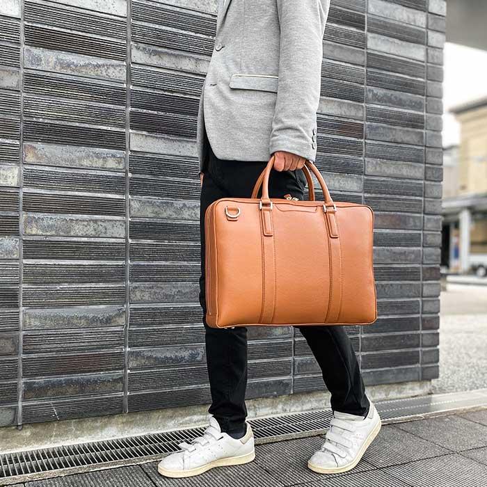 牛革 レザー ブリーフケース ビジネスバッグ 26713 【送料無料 SALE】 bag 鞄 かばん メンズ B4サイズ対応 タブレット収納 横 横型 ビジネス カジュアル 2WAY | HAMILTON Grandeur | 03