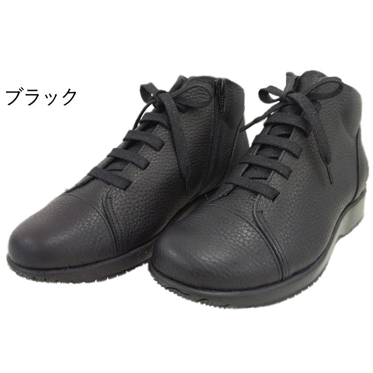 M.&KYOKO ミスキョウコ スニーカー 4E ハイカットレザー M.&KYOKO ミスキョウコ スニーカー 4E ハイカットレザー