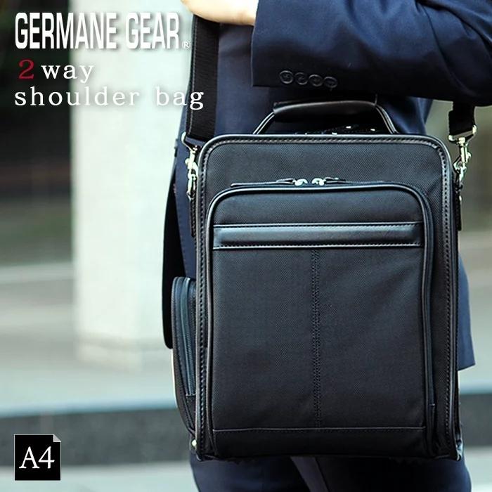 縦型 ショルダーバッグ 33738  bag ブラック ビジネスバッグ メンズ カジュアル 鞄 カバン A4 通勤 斜めがけ 軽量 大容量 2way ナイロン gift